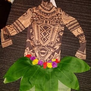 Mens Halloween moanas costume Maui